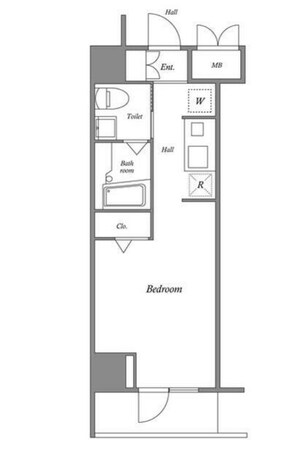 ルクレ西新宿の物件間取画像